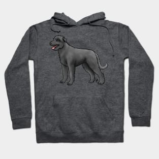 Dog - Irish Wolfhound - Black Hoodie